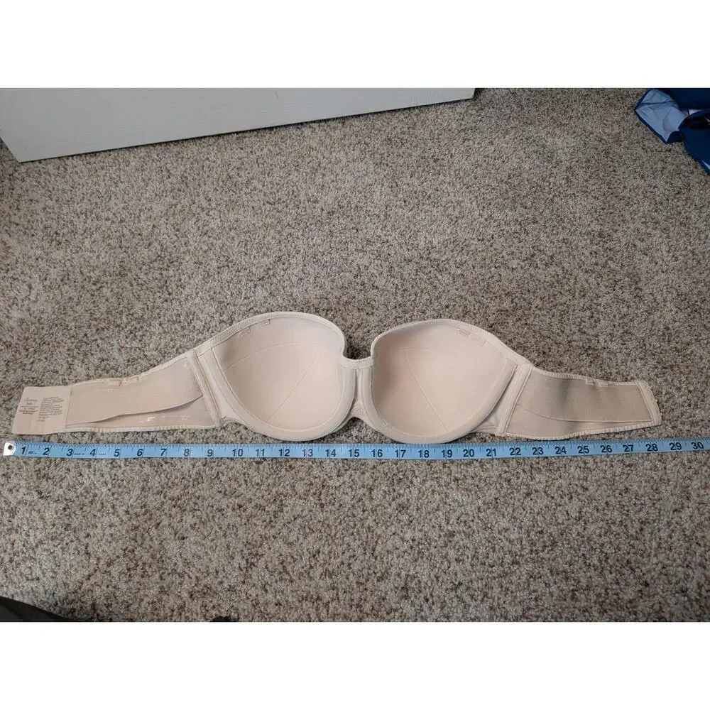 SOMA Stunning Support Strapless Womens Bra size 36 D; Taupe/tan